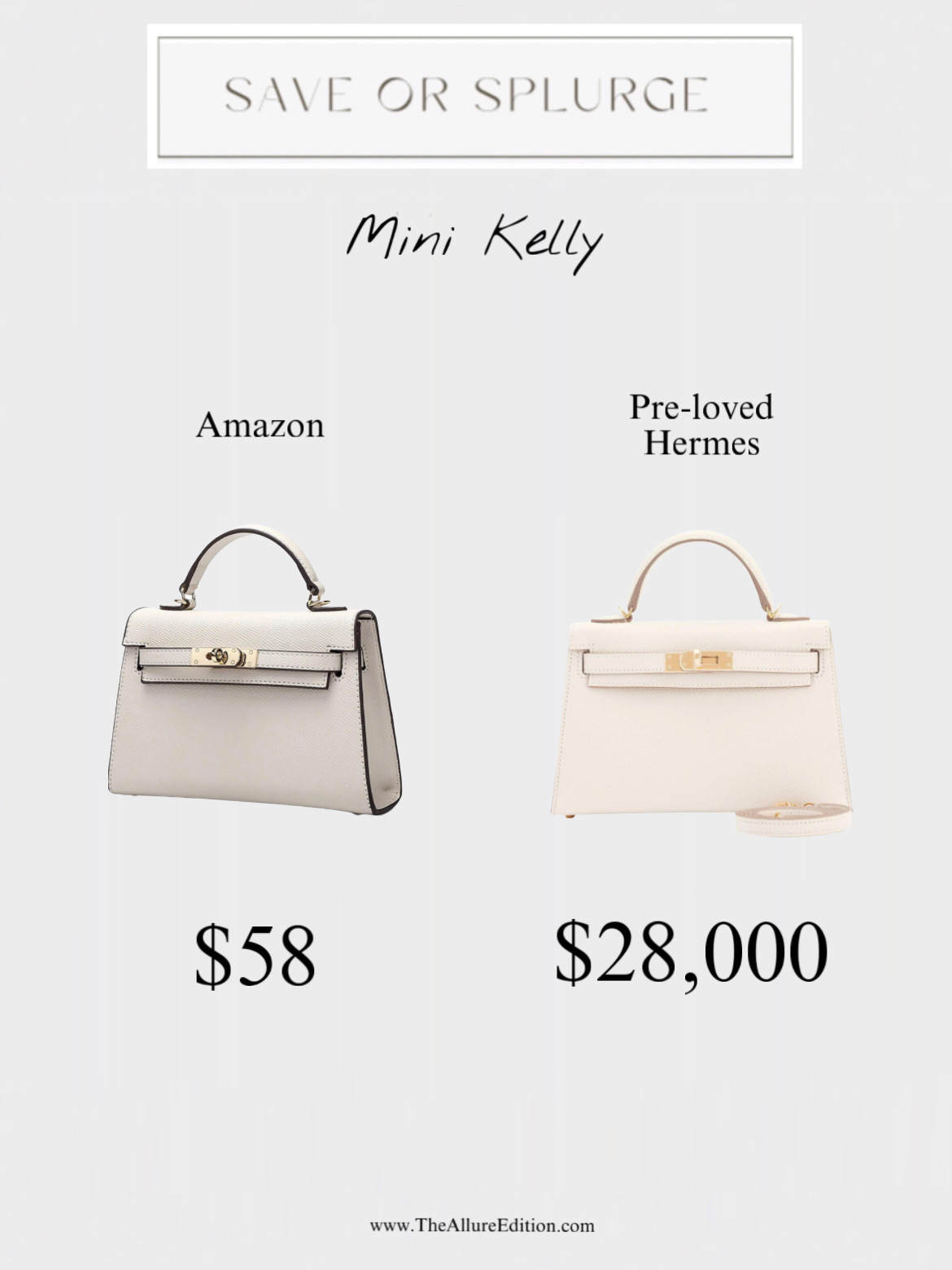 Hermes Kelly Mini Sellier Handbag